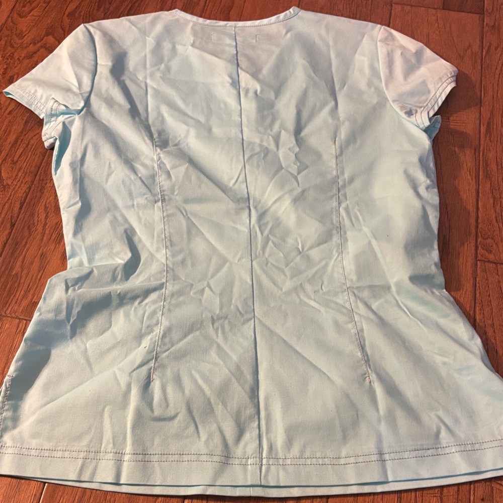Koi Stretch Light Blue Scrub Set Brand New - Picture 11 of 12